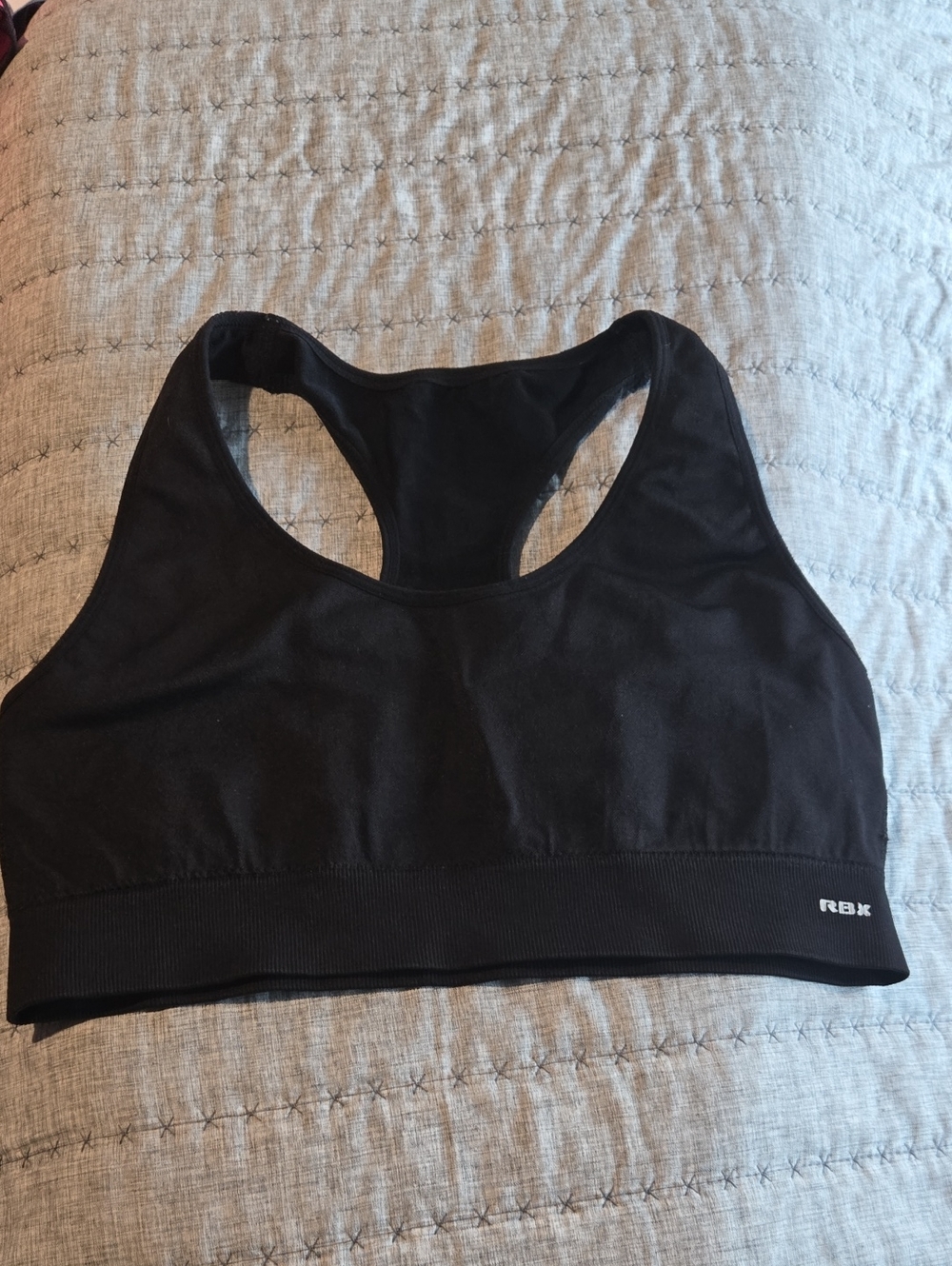 RBX Black Racerback Seamless Sports Bra